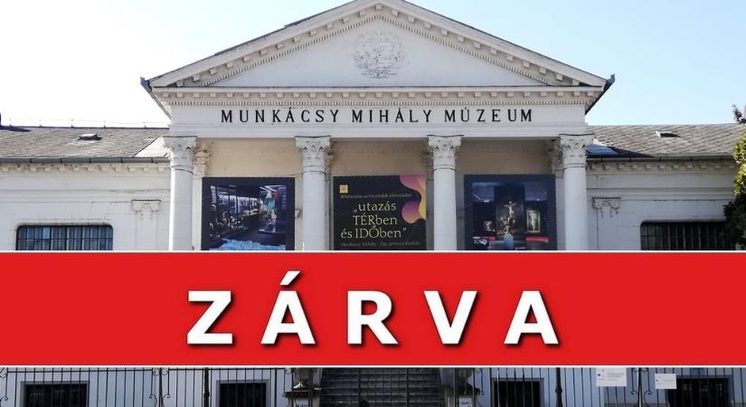 Pénteken zárva lesz a Munkácsy Mihály Múzeum