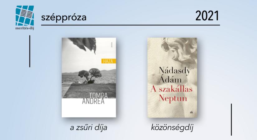 Tompa Andrea és Nádasdy Ádám Merítés-díjat nyert széppróza kategóriában