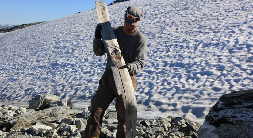 1300 éves sílécet találtak egy norvég gleccseren - kép