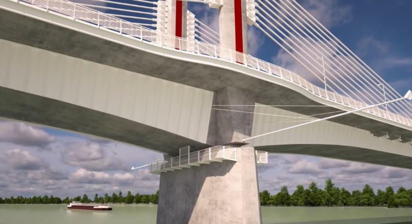 Animációs film mutatja be az új paksi Duna-híd építését