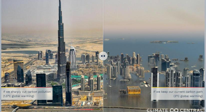 Így néznek majd ki a világ nagyvárosai az évszázad végére, ha nem csökkentjük a kibocsátásokat