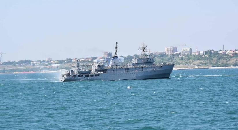Majdnem elsüllyedt egy ukrán hadihajó a Fekete-tengeren