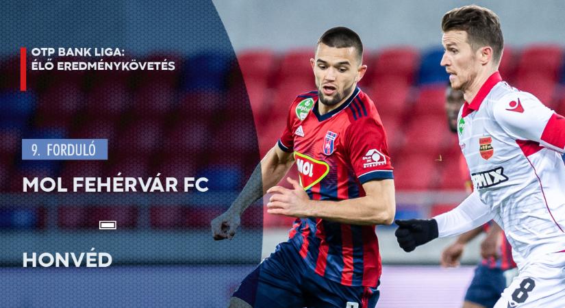 NB I, élő: MOL Fehérvár FC-Honvéd - eredménykövetés
