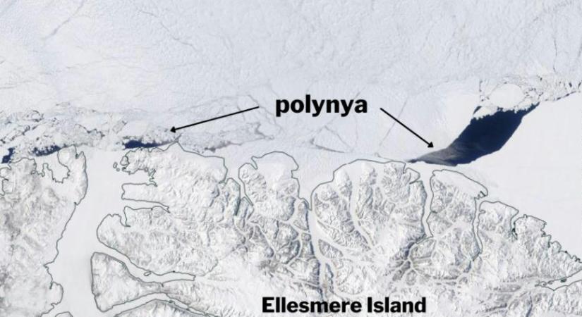 Hatalmas repedést fedeztek fel az Északi-sarkvidék utolsó jeges térségében