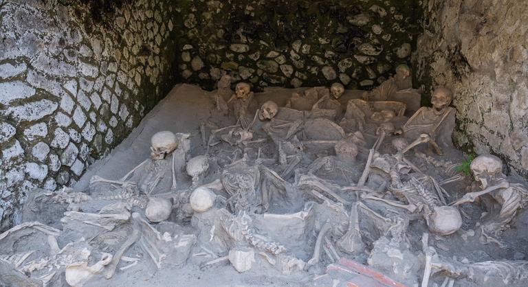A Vezúv egyik áldozatára bukkantak Herculaneum egykori tengerpartján