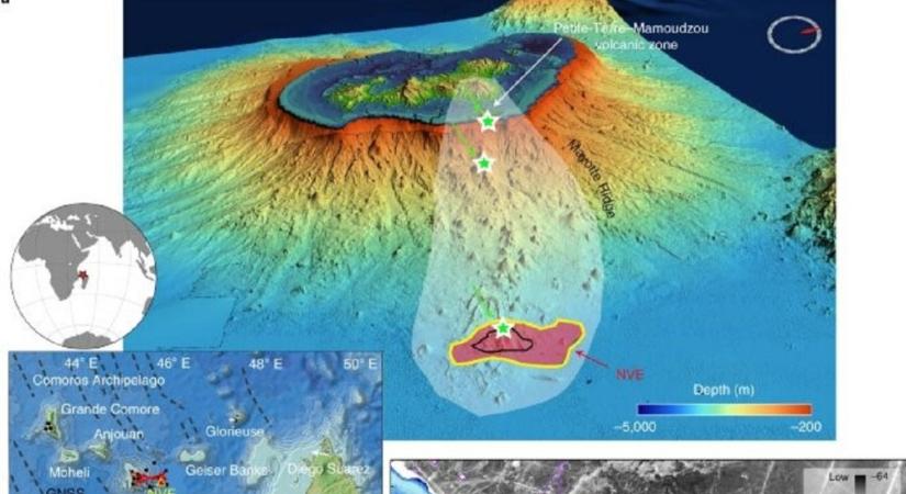 Hatalmas vulkánkitörést dokumentáltak a tenger mélyén