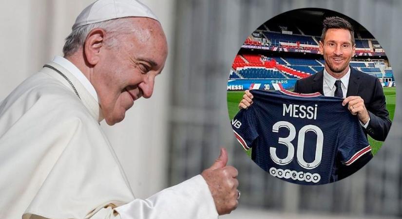 Ferenc pápa köszönetet mondott Messinek