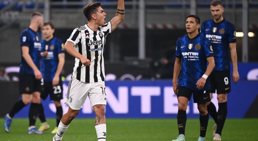 A Juventus az utolsó pillanatban mentette döntetlenre az Inter elleni rangadót