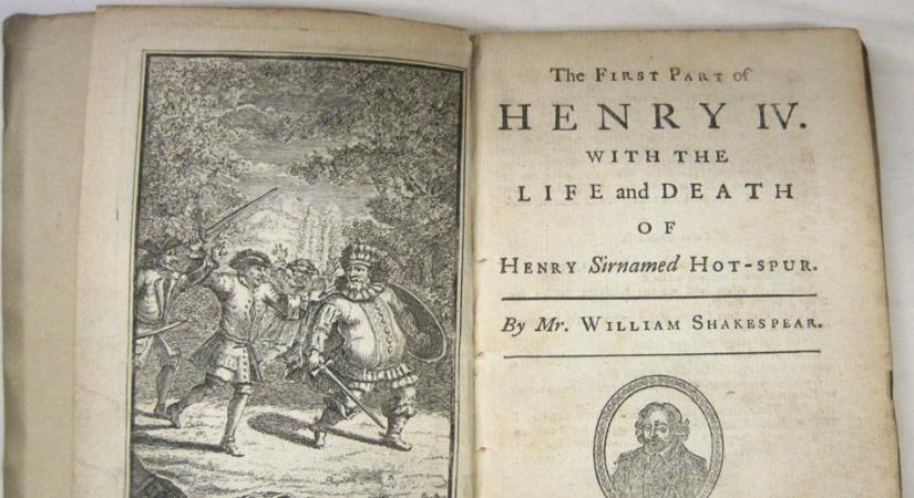 Eladó Shakespeare IV. Henrikjének egy ritka kiadása