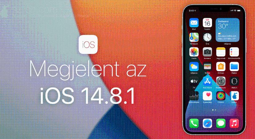 Megjelent az iOS 14.8.1 – tucatnyi sebezhetőség javítása