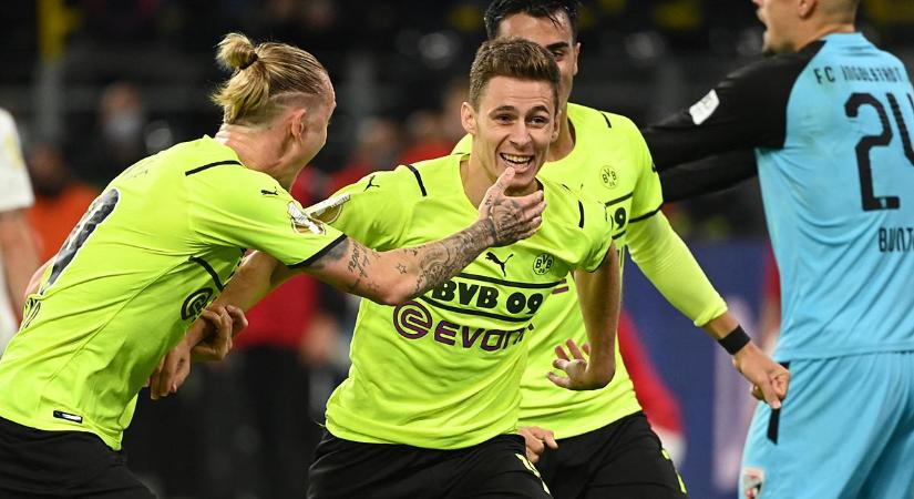 Német Kupa: Hazard beállt és továbblőtte a Dortmundot