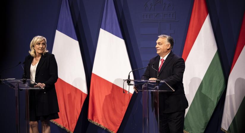 Marine Le Pent, a francia szélsőjobb vezérét fogadta Orbán Viktor