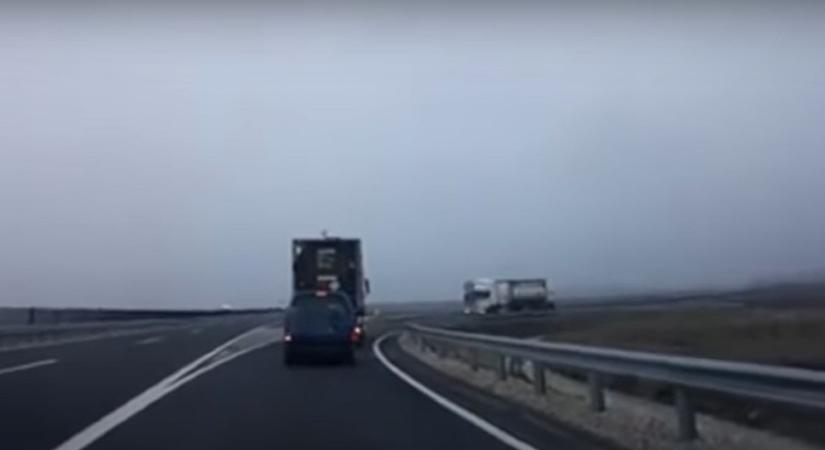 Elképesztő! Tartálykocsi hajtott a forgalommal szemben az M30-as autópályán (videóval)