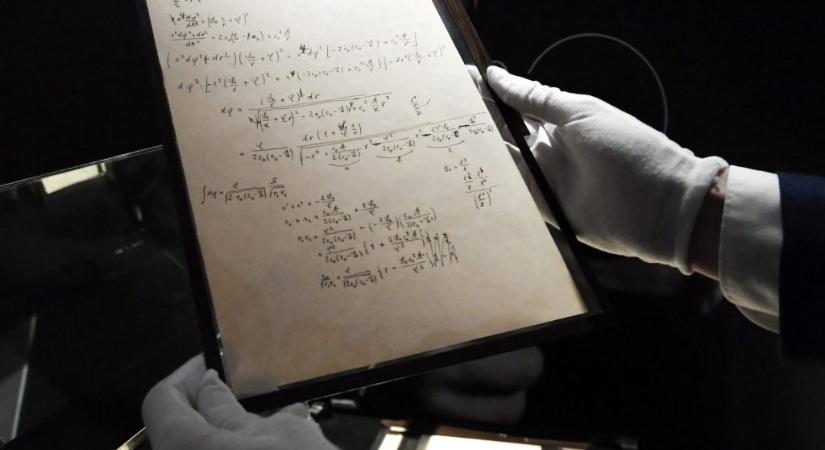 Több milliárdot fizettek Einstein egyik kéziratáért