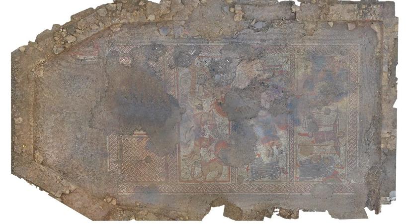 A föld alatt rejtőzött a ritka, Homérosz Iliászát ábrázoló mozaik
