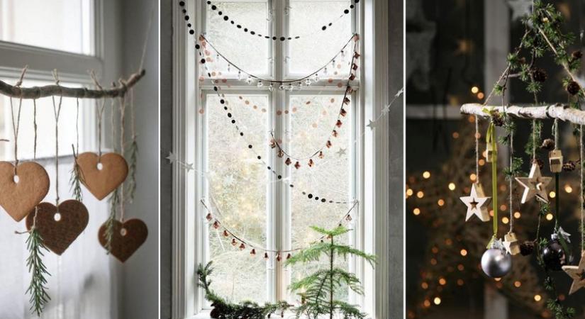 Bűbájos karácsonyi dekorációk az ablakba pillanatok alatt: hangulatosak, és nem kell hozzájuk sok dolog