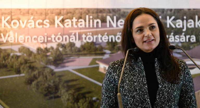 Letették a Kovács Katalin Nemzeti Kajak-Kenu Akadémia alapkövét