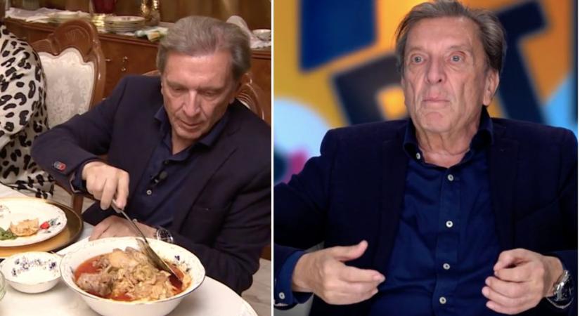 Hal a tortán: Polgár Árpád csak fine dining fogásokat eszik, így meglepődött Oszvald Marika sima pörköltjén
