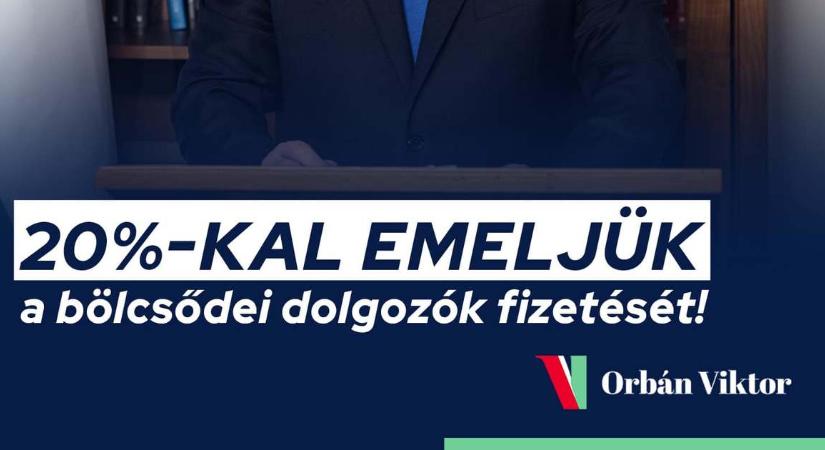 Orbán Viktor: 20%-kal emeljük a bölcsődei dolgozók fizetését!