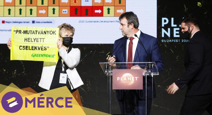 A Greenpeace Áder gondolataira emlékeztette Palkovics minisztert a Fenntarthatósági Expo színpadán