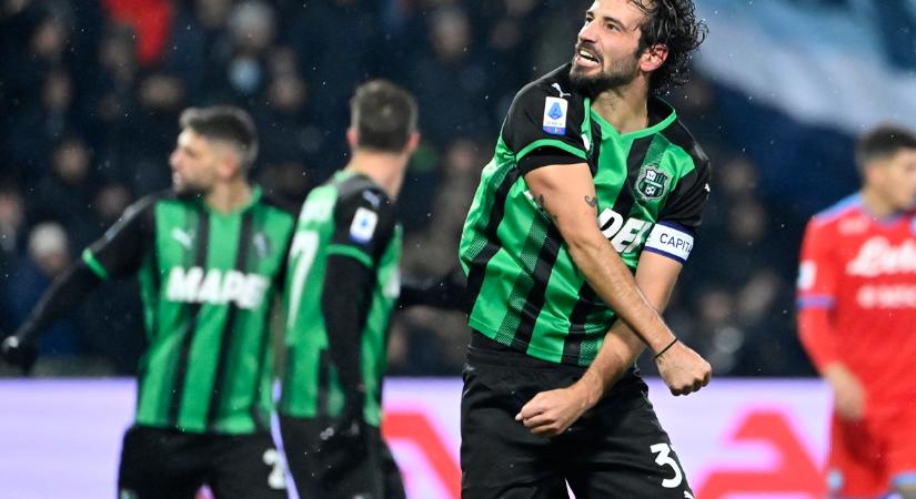 Serie A: a Napoli kétgólos előnyről sem nyert a Sassuolo ellen