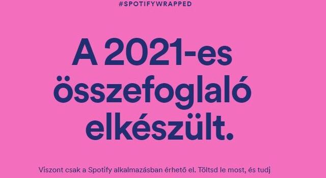 Megérkezett a Spotify 2021-es összefoglalója