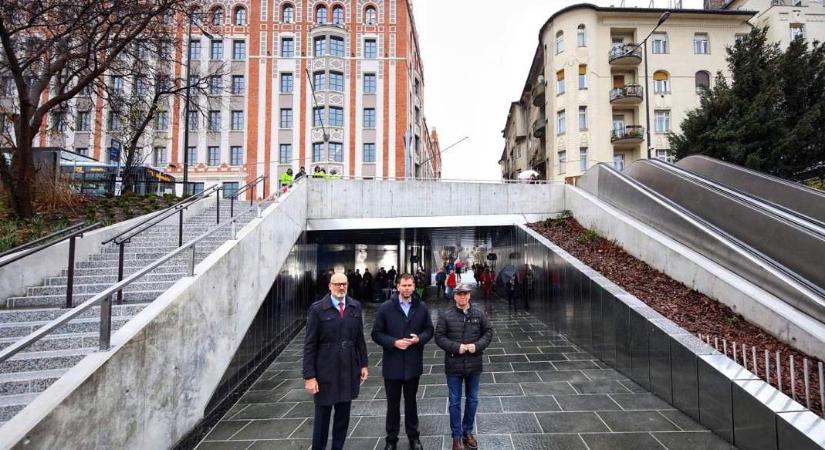 Megnyílt a gyalogosátjáró a Széll Kálmán téren a Városmajor irányába