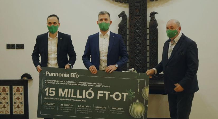 15 milliós támogatást kapott a Pannonia Bio Zrt-től Dunaföldvár