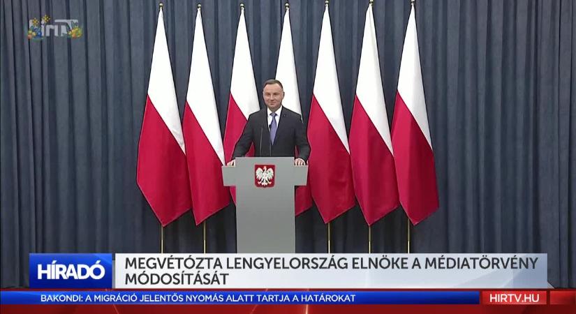 Megvétózta lengyelország elnöke a médiatörvény módosítását