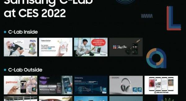 A Samsung C-Lab Inside és C-Lab Outside innovatív startupjai is részt vesznek a CES 2022 kiállításon