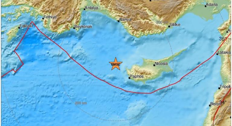 Erős földrengés rázta meg Ciprust