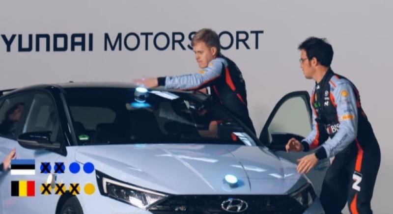 A Hyundai különleges játékkal hangol a WRC-szezon rajtjára, versenyzői reakcióidőit méri - videó