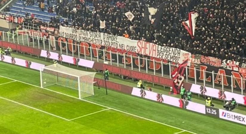 Az ellenfél edzőjét még sohasem fogadta ilyen felirat a Milan stadionjában – FOTÓ