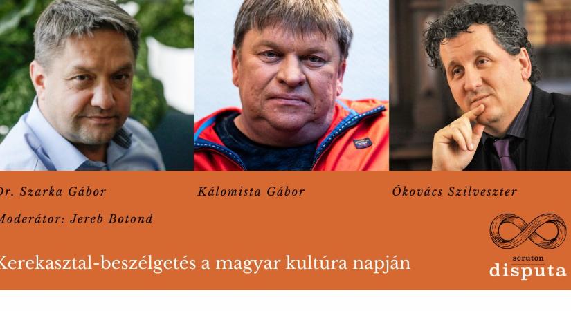 Közös beszélgetésen vesz részt Kálomista Gábor, Ókovács Szilveszter és Dr. Szarka Gábor