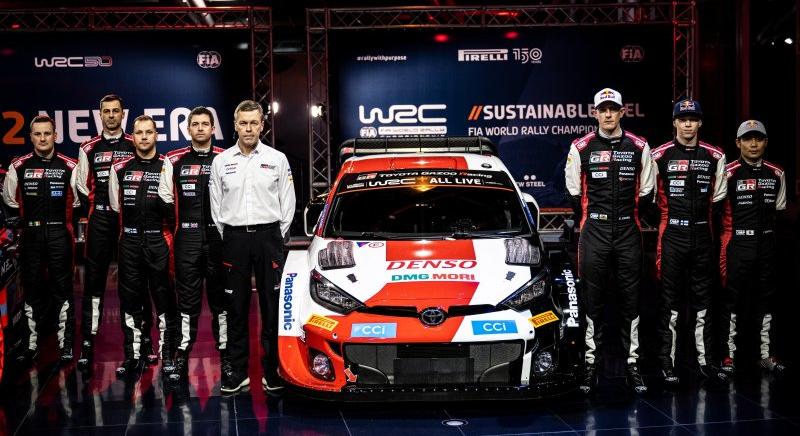 Leleplezte 2022-es WRC-autóját a Toyota