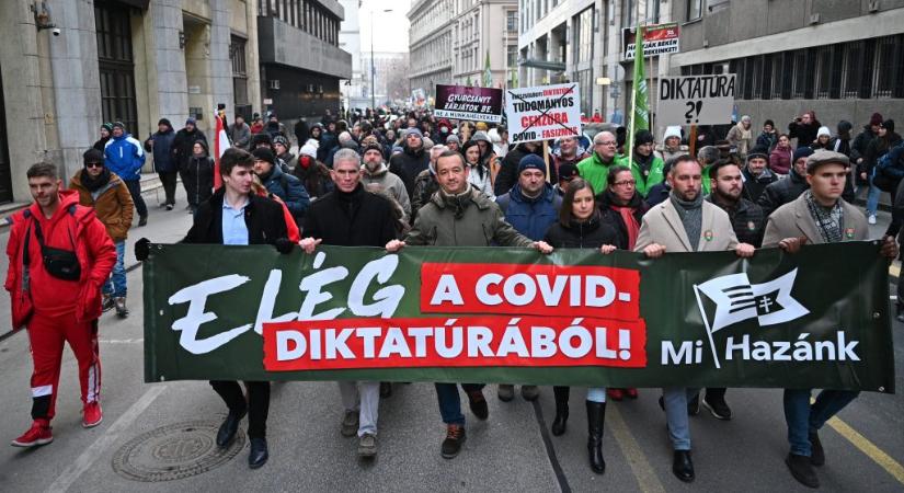 Covid-diktatúrázó demonstrációval melegít a választásra a Mi Hazánk
