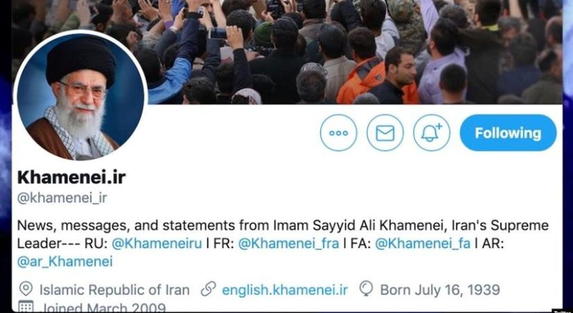 Irán legfelsőbb vezetőjére is lecsapott a Twitter