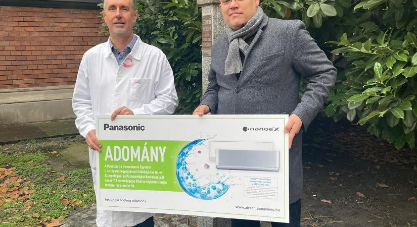 Klímaberendezéseket adományozott a Panasonic a SOTE gyermek-tüdőgyógyászatának