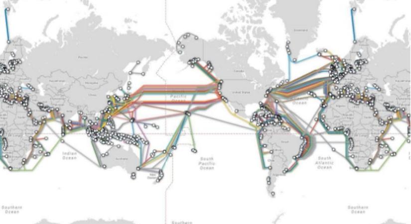 Sérülékenyek az óceáni telekommunikációs kábelek