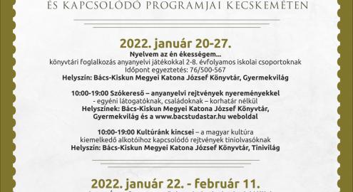 Kecskeméti programok a Magyar Kultúra Napja alkalmából