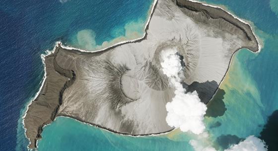 A NASA szerint a tongai vulkánkitörés 500-szor nagyobb erejű volt, mint a Hirosimára dobott atombomba
