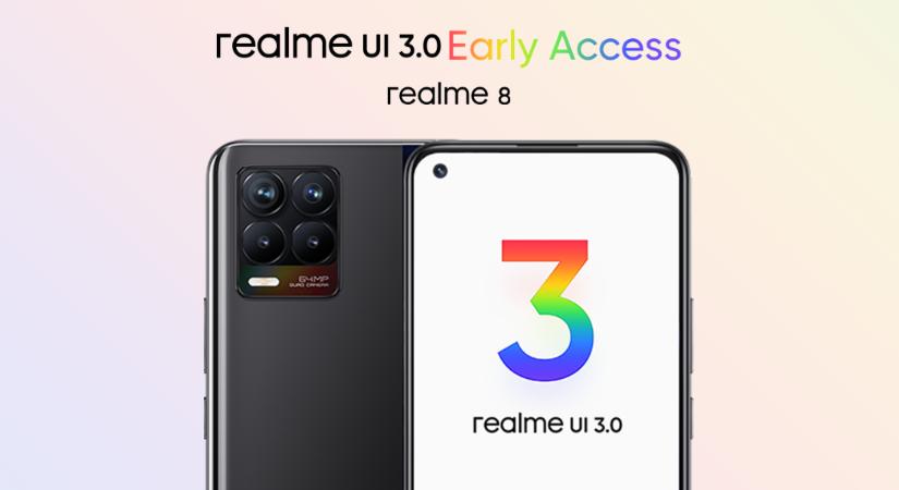 Realme 8-cal már lehet jelentkezi Android 12 Realme UI 3.0 béta tesztre