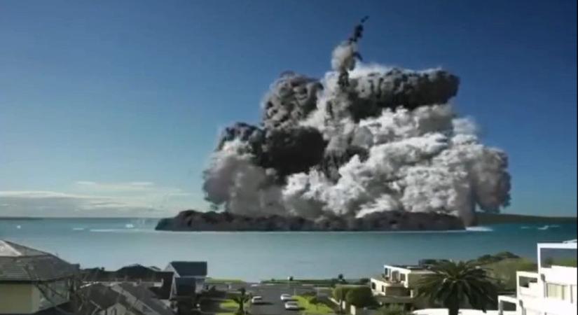 Tongai vulkánkitörés: Valódi-e ez a felvétel?