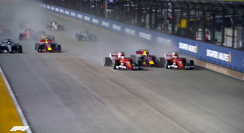 A Ferrarik és Verstappen csattanós rajtja, Webber taxizása és még több emlékezetes szingapúri pillanat