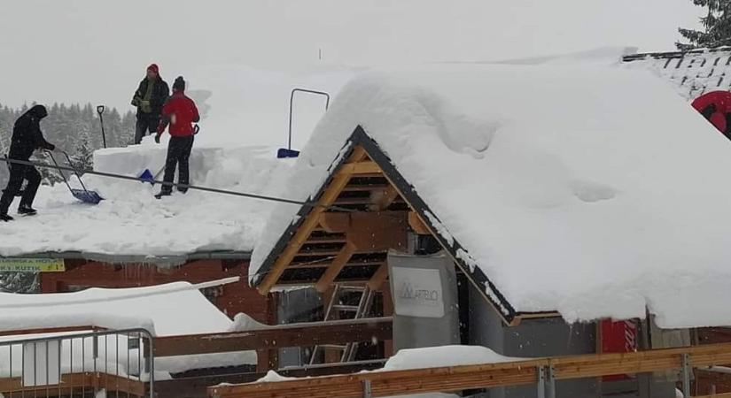 Havazás Szlovákiában, Chopok elérte a 2 métert!
