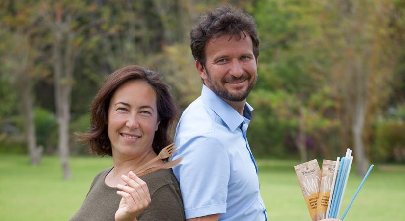 Háborút indítottak a műanyagok ellen: növényi rostból készít evőeszközöket egy magyar vállalkozó házaspár