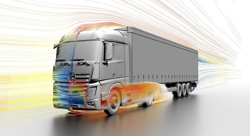 Innovatív szimulációs szoftverrel tökéletesíti a Daimler a jövő kamionjait