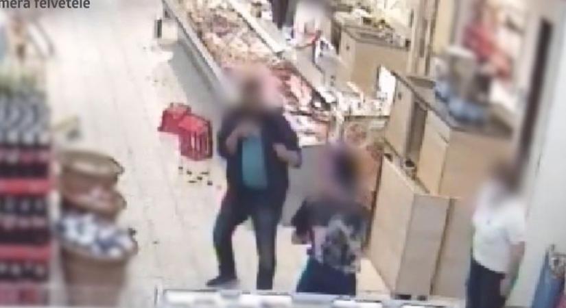 Videón a bolti bunyó Tatabányán: a hentespult előtt csépelte egymást a 2 ittas férfi