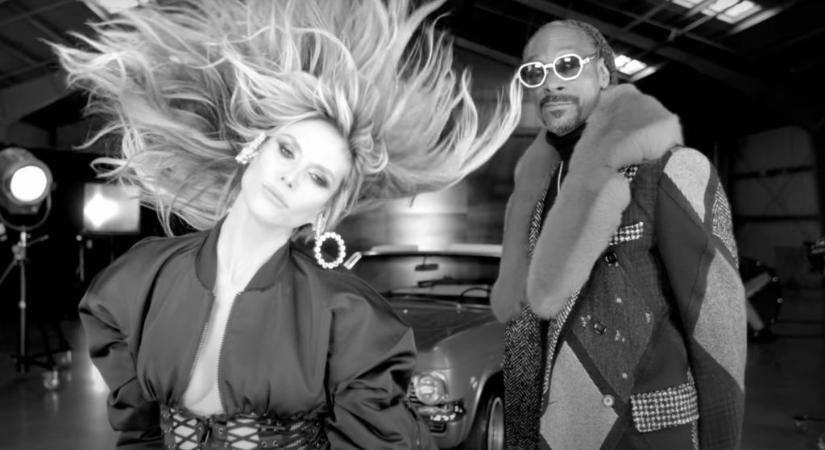 Heidi Klum szerint sokakat idegesít a hangja, most mégis Snoop Dogg mellett tekeregve dalolászik