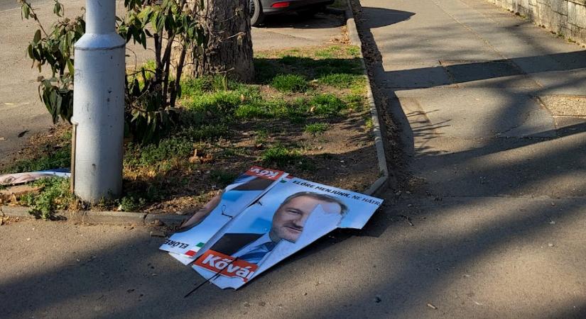 Szervezett kommandó zúzhatja rommá Kővári János plakátjait városszerte